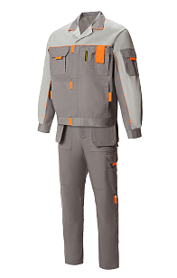 Union Workwear Set Professional 2 - Dark Gray & Light Gray Apparel | Yurinox Workwear